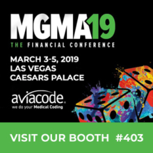 Aviacode is exhibiting at the MGMA 2019 - The Financial Conference