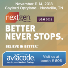 Aviacode is exhibiting at NextGen Healthcare 2018