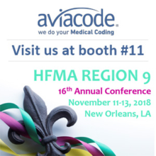 Aviacode is exhibiting at HFMA Region 9 | 16th Annual Conference